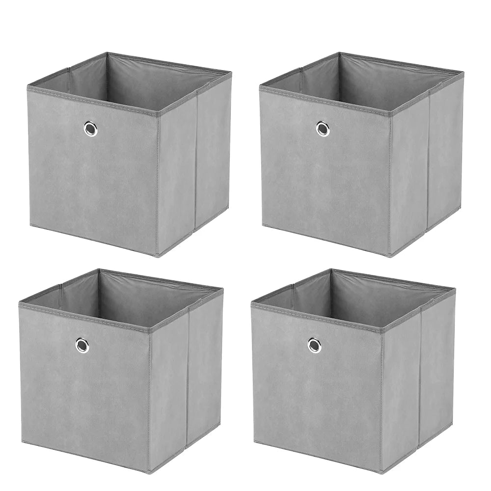 Faltbare Aufbewahrungsboxen aus Vliesstoff – 4er & 8er Set für Kleiderschrank