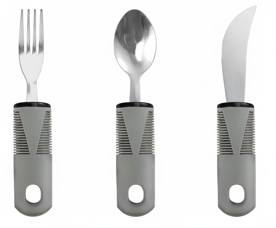 3-teiliges Set in Grau – seniorenfreundlich