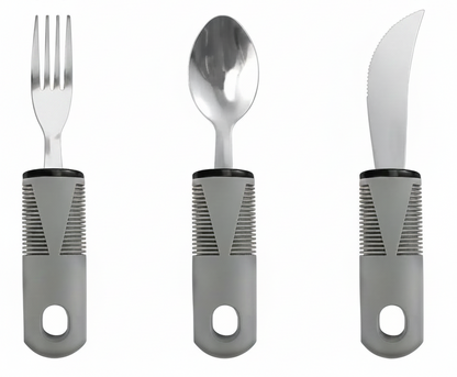 3-teiliges Set in Grau – seniorenfreundlich