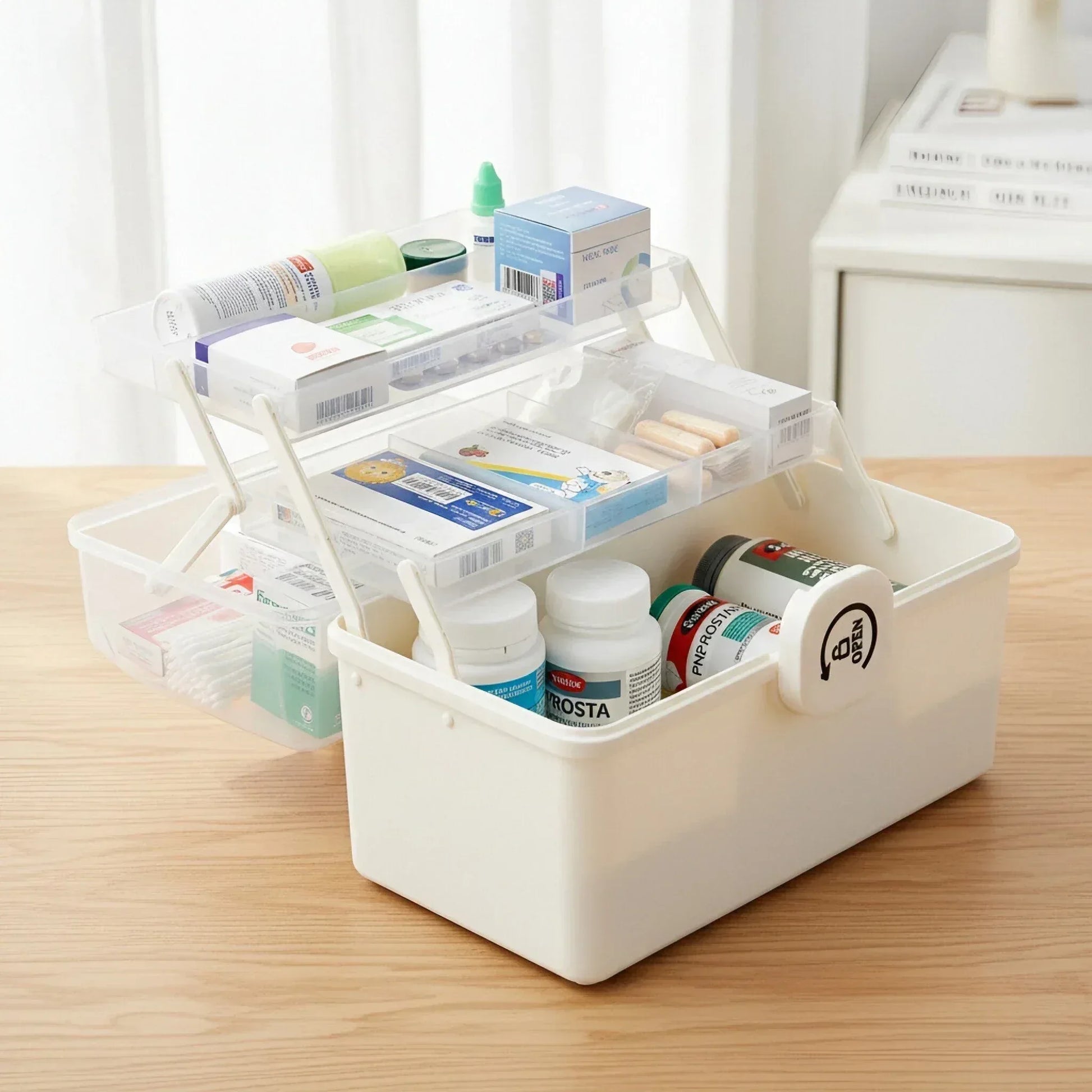 3_lagiger_tragbarer_Medizinorganizer_aus_Kunststoff_mit_gro_er_Kapazit_t - Zentroo
