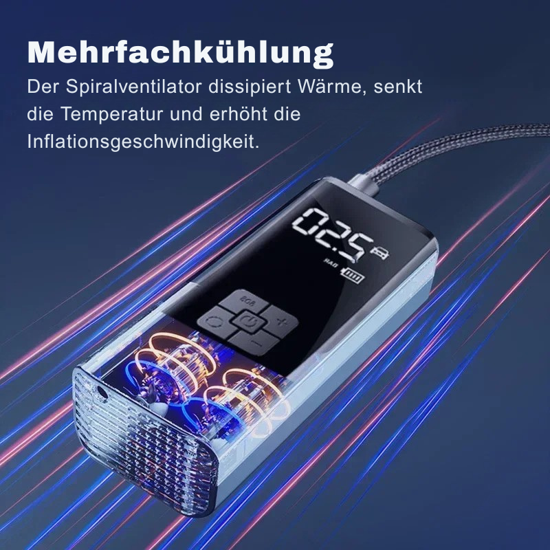 4D-Kühlsystem des Luftkompressors – Spiralventilator, Temperaturchipm Belüftungsgitter und Kühlrohr
