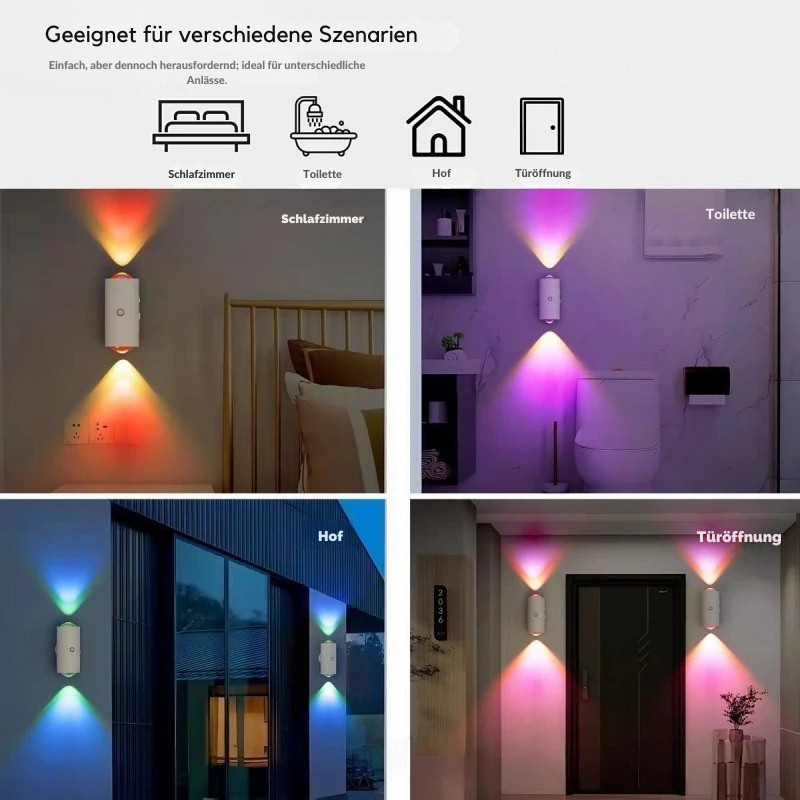 Cat-Eye Wandleuchte RGB – Farbwechsel-Modi im Überblick
