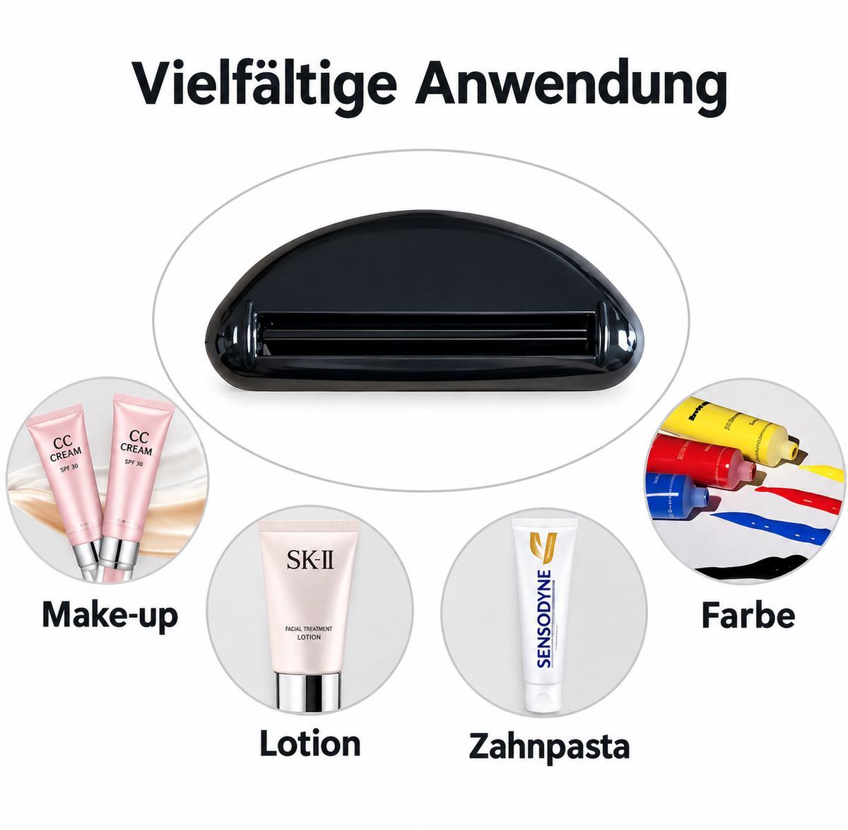 Zahnpasta-Tubenquetscher 6er-Set – Tube Squeezer für Bad & Küche