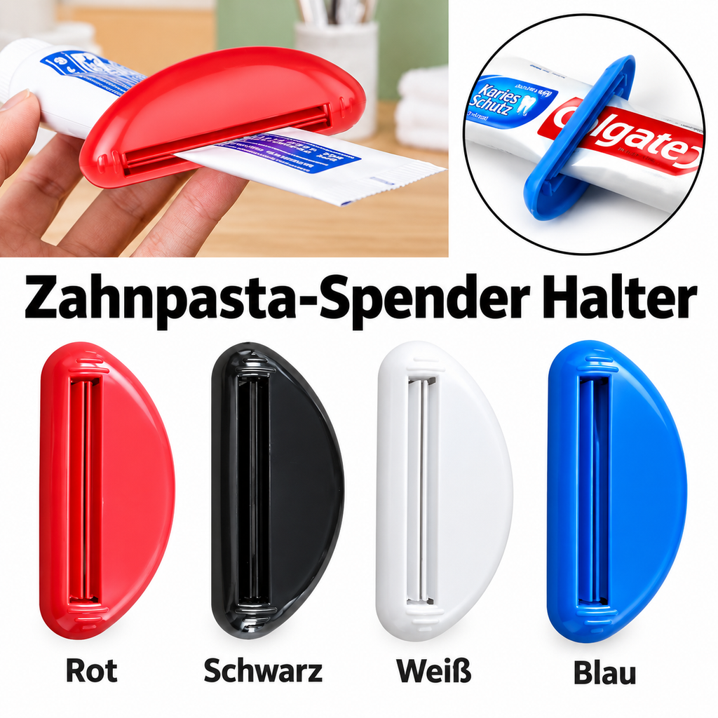 Zahnpasta-Tubenquetscher 6er-Set – Tube Squeezer für Bad & Küche