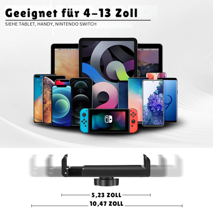 Tablet-Halter für Bett & Schreibtisch – 360° drehbar, Aluminium-Arm