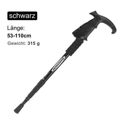 Gehstock in Schwarz – Länge 83–115 cm, Gewicht 345 g