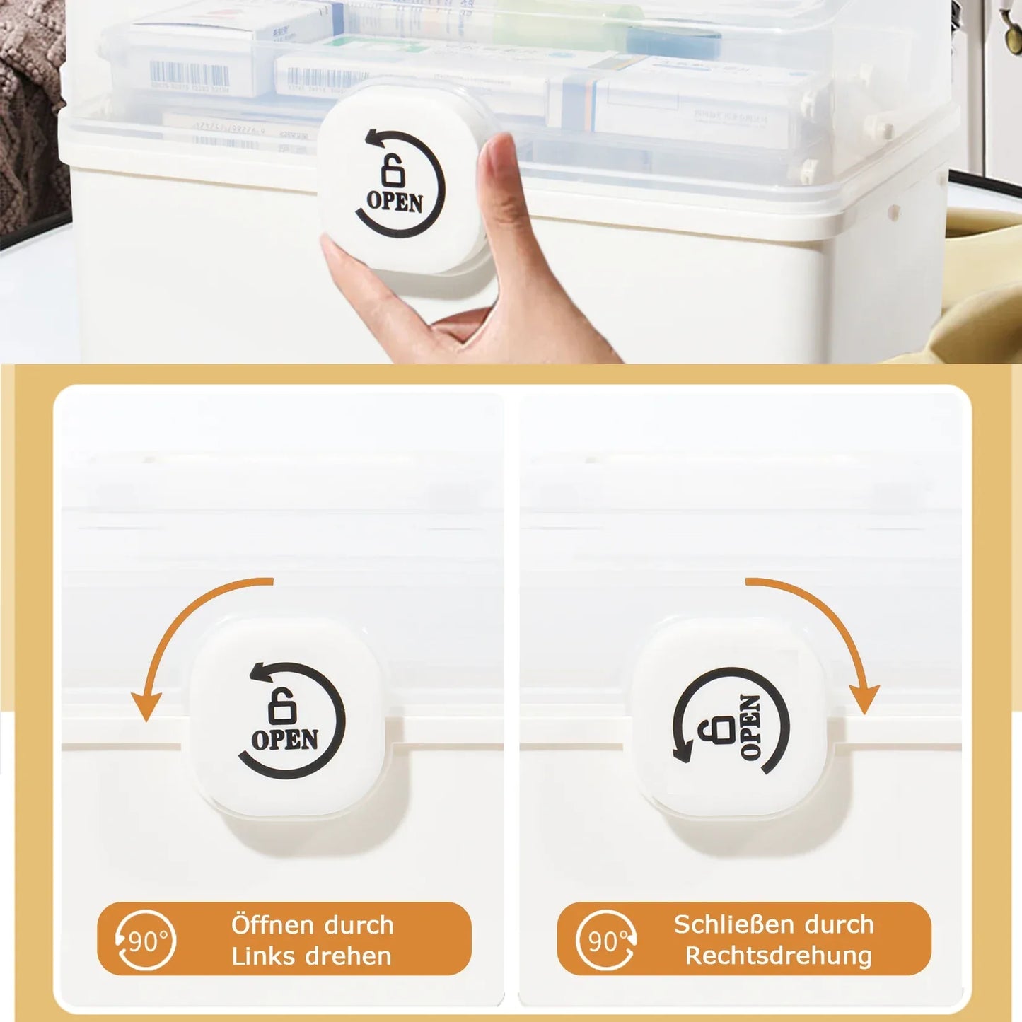 Kompakte_verschlie_bare_Medikamentenbox_aus_Kunststoff_in_Wei - Zentroo