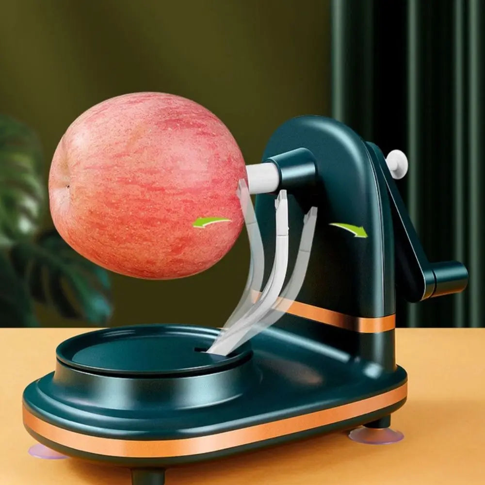 Handkurbel-Obstschäler mit Saugnapf – automatisch, schonend & zeitsparend