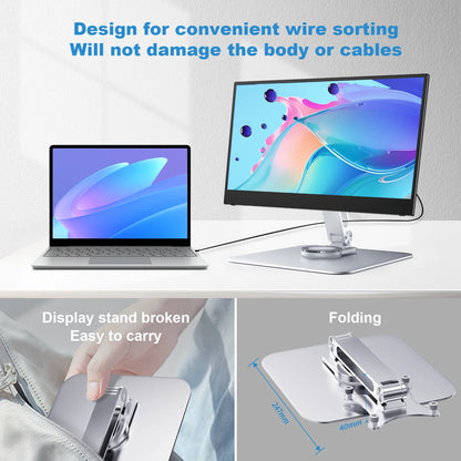 Laptop-Ständer – Aluminium, 360° drehbar, bis 5 kg