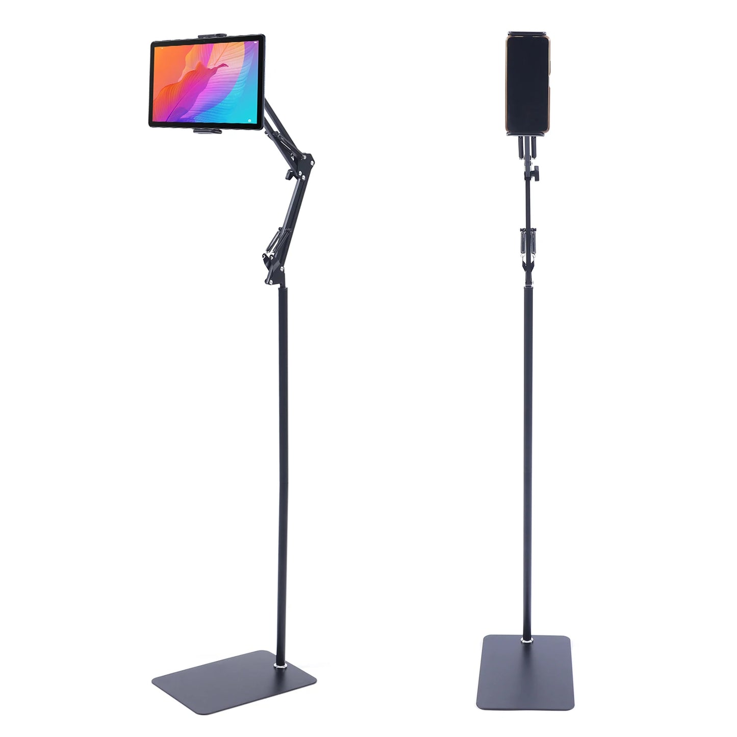 Tablet-Bodenständer – 360° drehbar, höhenverstellbar, für Tablets & Smartphones