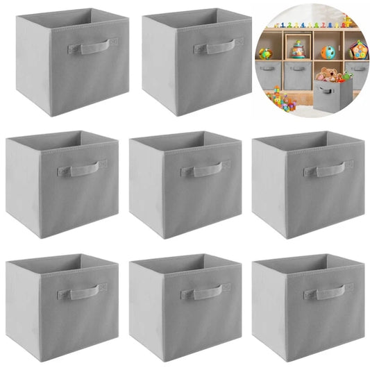 4‑er / 8‑er Set faltbare Stoffboxen – Kleiderschrank‑Organizer für Kleidung & Kleinteile