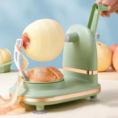 Handkurbel-Obstschäler mit Saugnapf – automatisch, schonend & zeitsparend