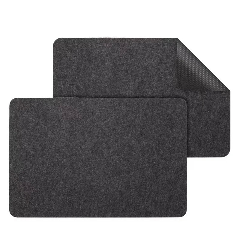 Silikon-Unterlagsmatte 2er-Set – anthrazit, hitzebeständig für Küchenarbeitsplatte