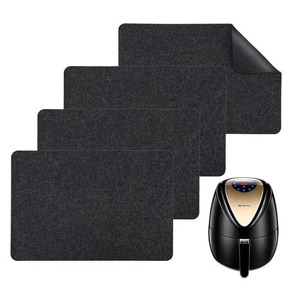 Silikon-Unterlagsmatte 4er-Set in Anthrazit mit Air Fryer – Produktübersicht