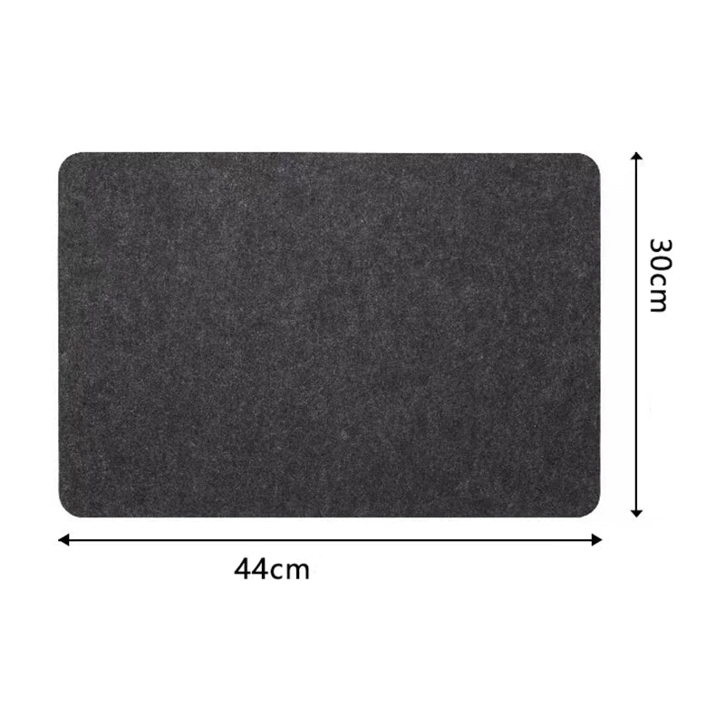 Silikon-Unterlagsmatte Maße – 44 × 30 cm, anthrazit, für Küchengeräte