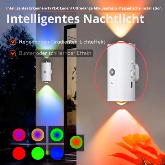 Cat-Eye Wandleuchte mit Bewegungssensor – 16 RGB-Farben