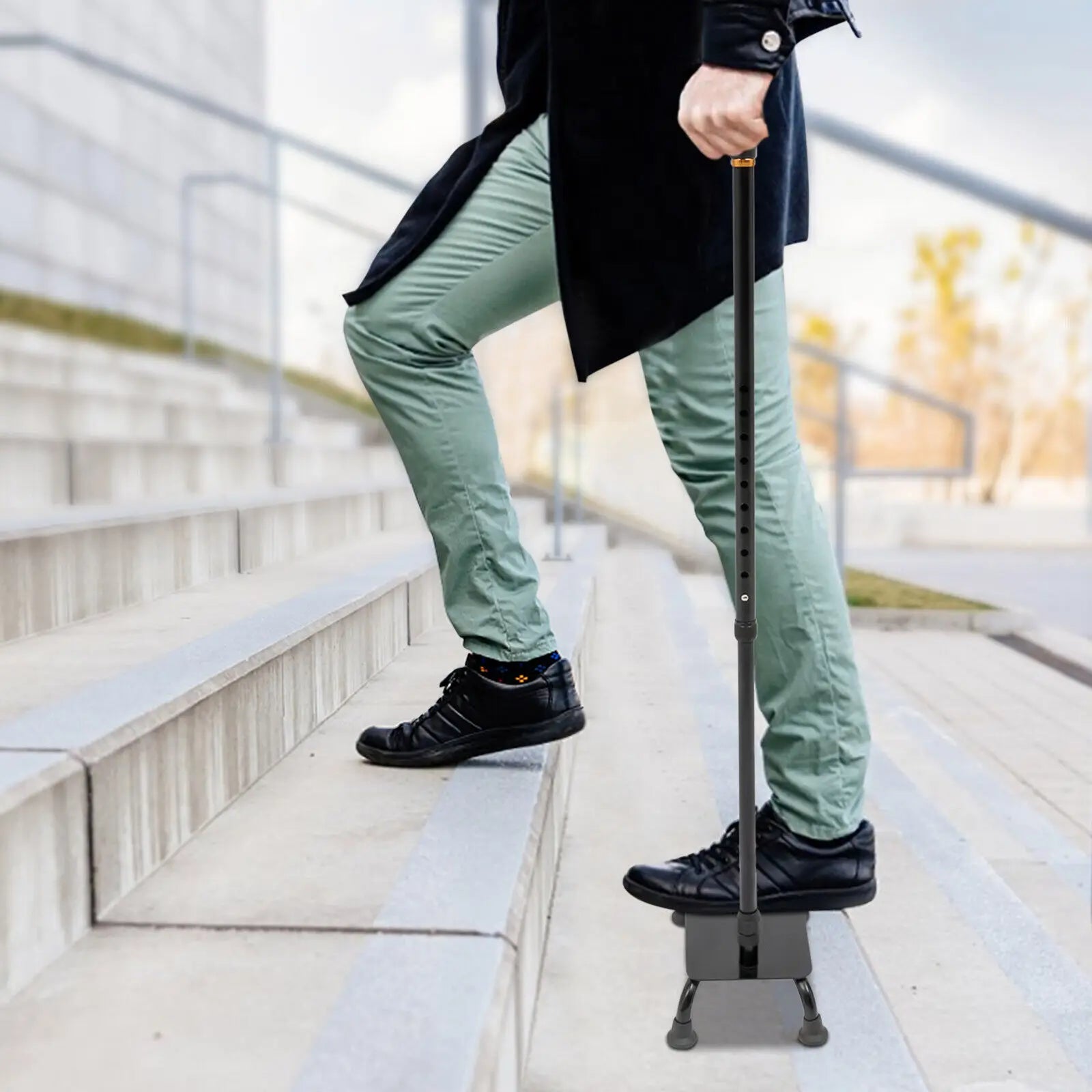 Treppensteighilfe beim Treppensteigen – stabile Unterstützung auf Treppenstufen