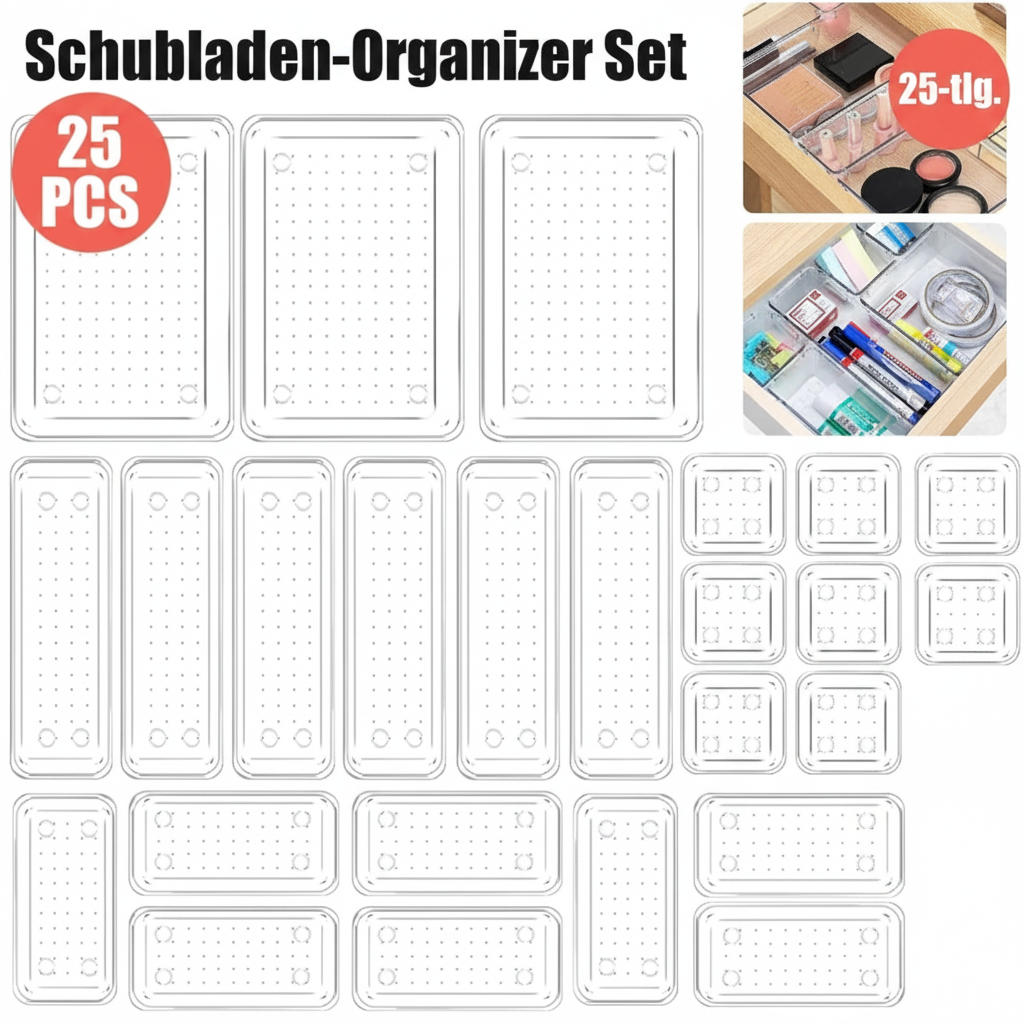 Schubladen-Organizer Set 25-tlg.
